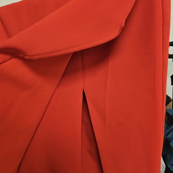 Chic Asymmetrical Red Dress - Picture 5 of 7